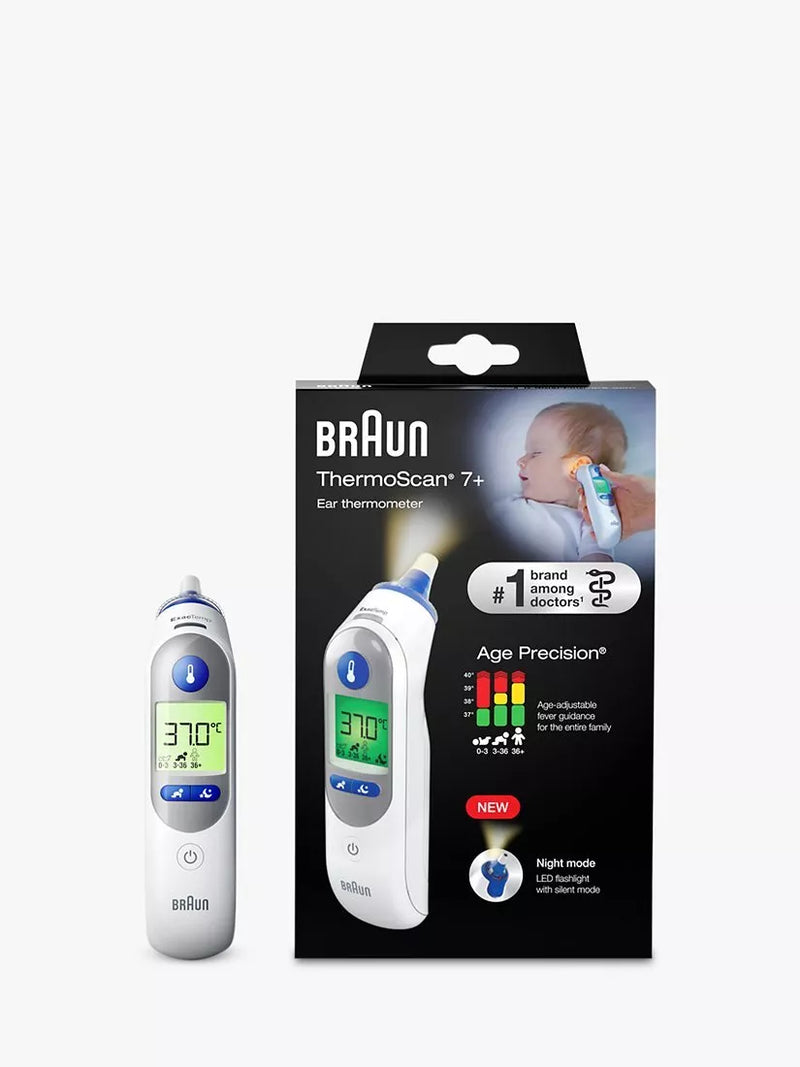 Braun infrared ear thermometer for babies and adults - British product