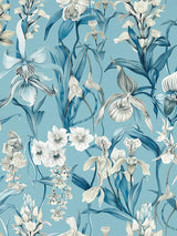 John Lewis Botanical Wild Orchids Wallpaper with Vibrant Colors and Contrast Ground- Buy online at McGrocer