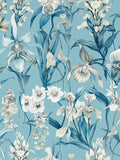 Harlequin Kalina wallpaper with wild orchids design, UK version