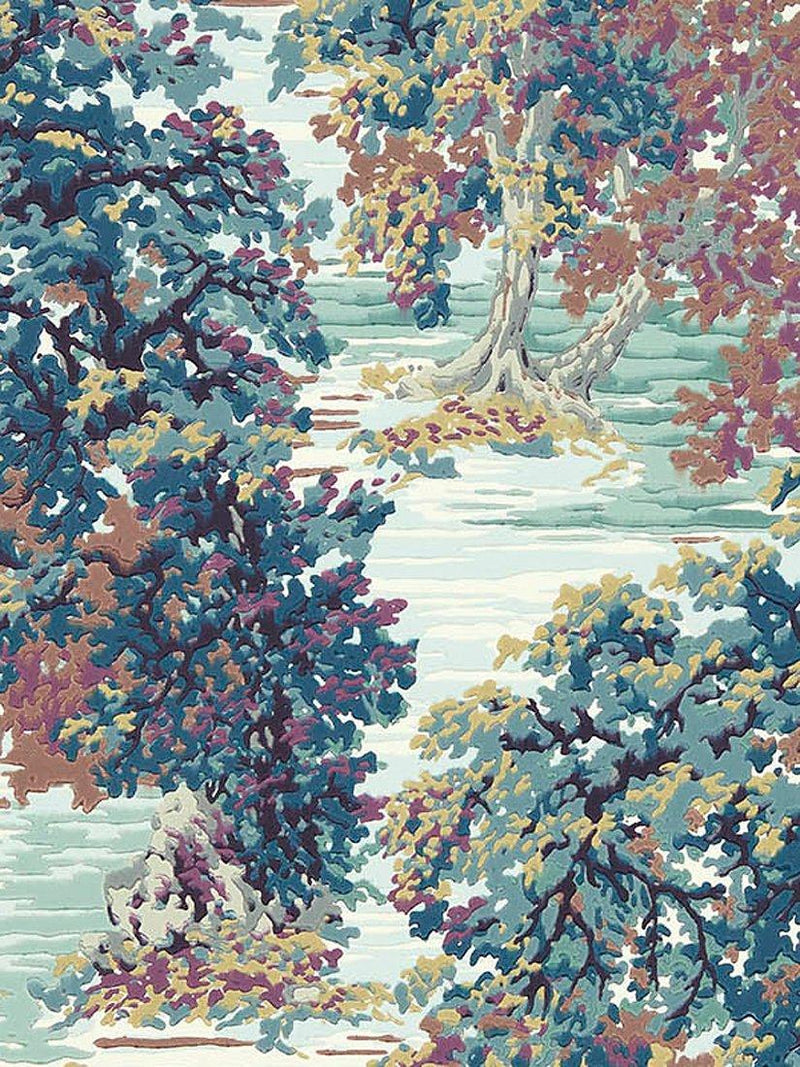 Impressionist Ancient Canopy Wallpaper with Chalky Finish