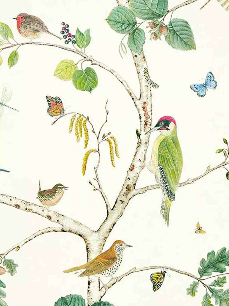 Sanderson Woodland Chorus patterned wallpaper (British brand)