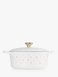 Le Creuset cast iron mini hearts round casserole 22cm, imported from the UK