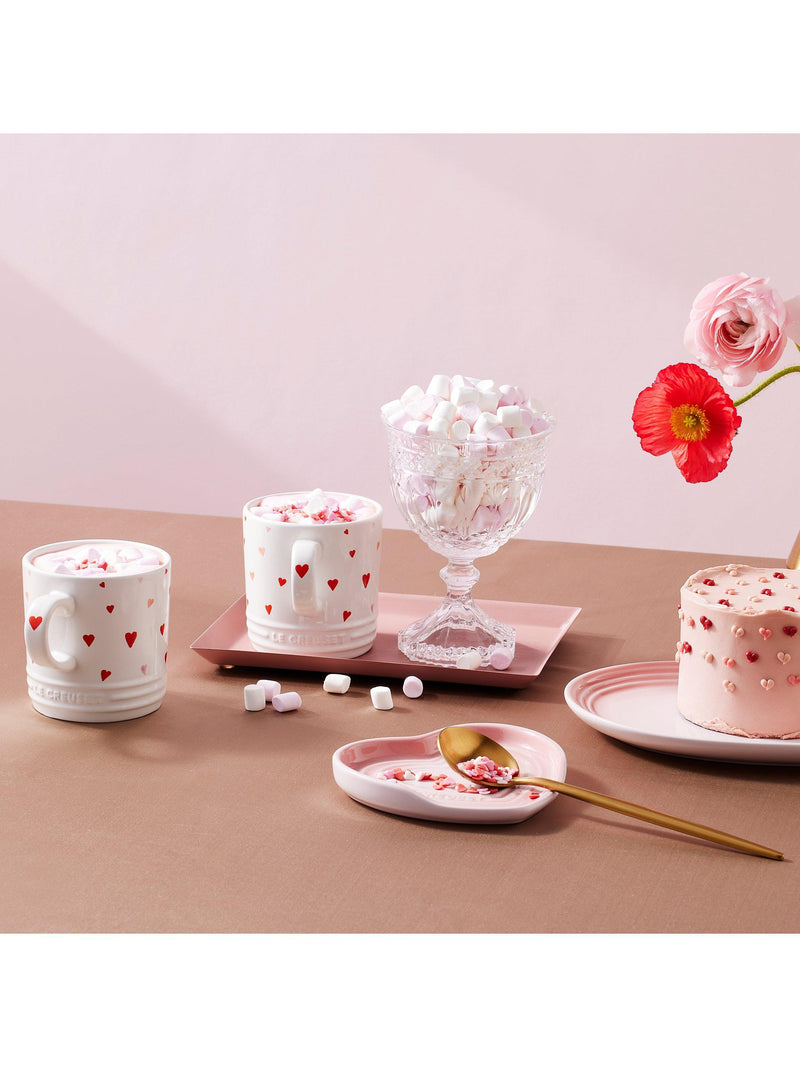Le Creuset stoneware mini hearts mug 350ml, UK version