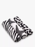 Etta Loves animal print sensory muslin squares pack of 3 - British product