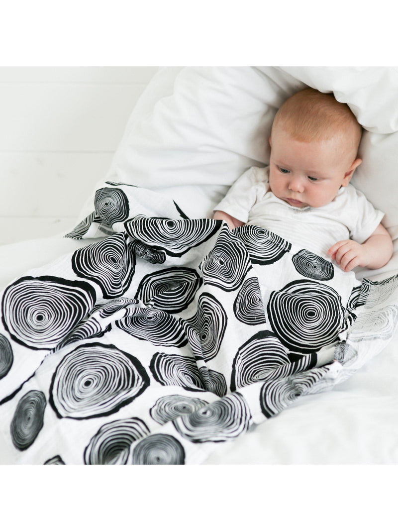 Etta Loves sensory muslin squares with plant prints, pack of 3 - British product