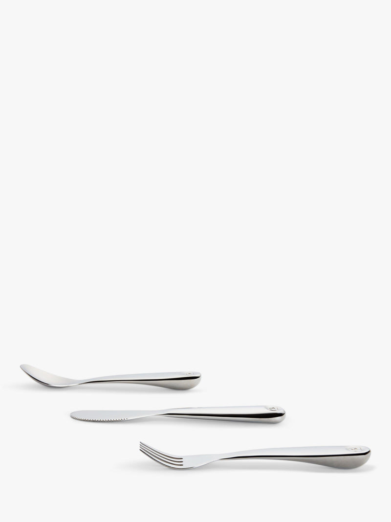 Munchkin Stainless Steel 3 Piece Toddler Cutlery Set imported from the UK