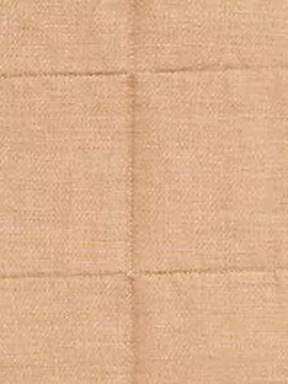 John Lewis Linen Blend Quilted Bedspread - Tawny Birch