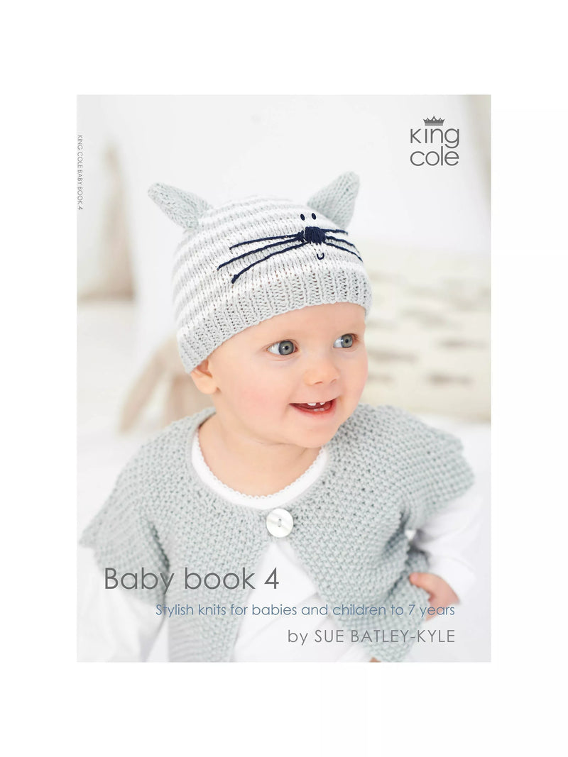King Cole Baby Book 4 knitting pattern book (British brand)