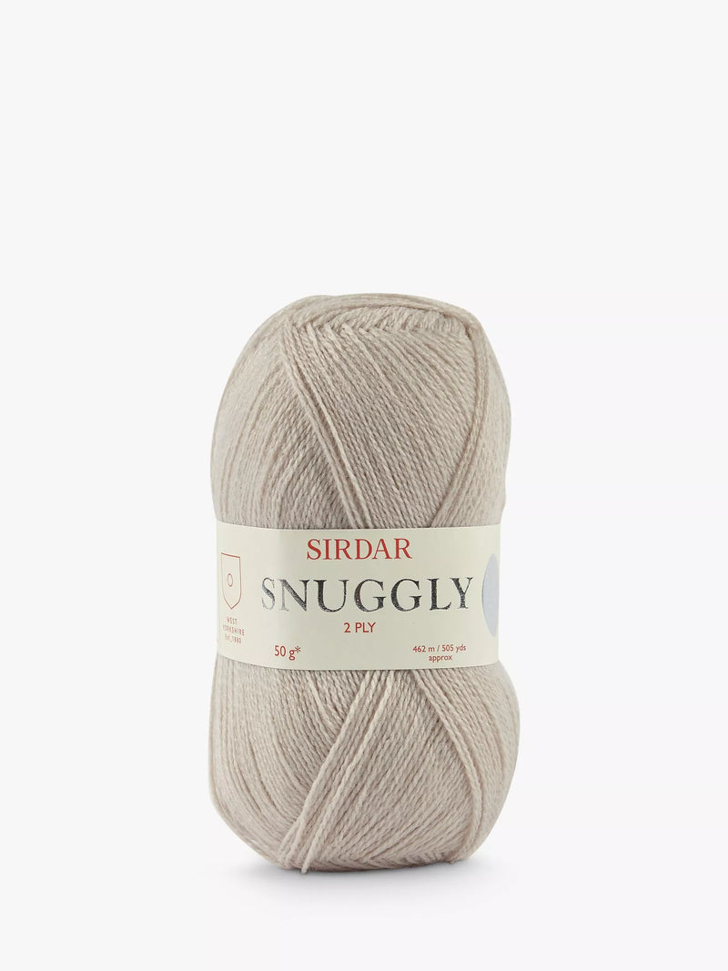 Sirdar Snuggly 2 Ply Yarn White 50g - British product
