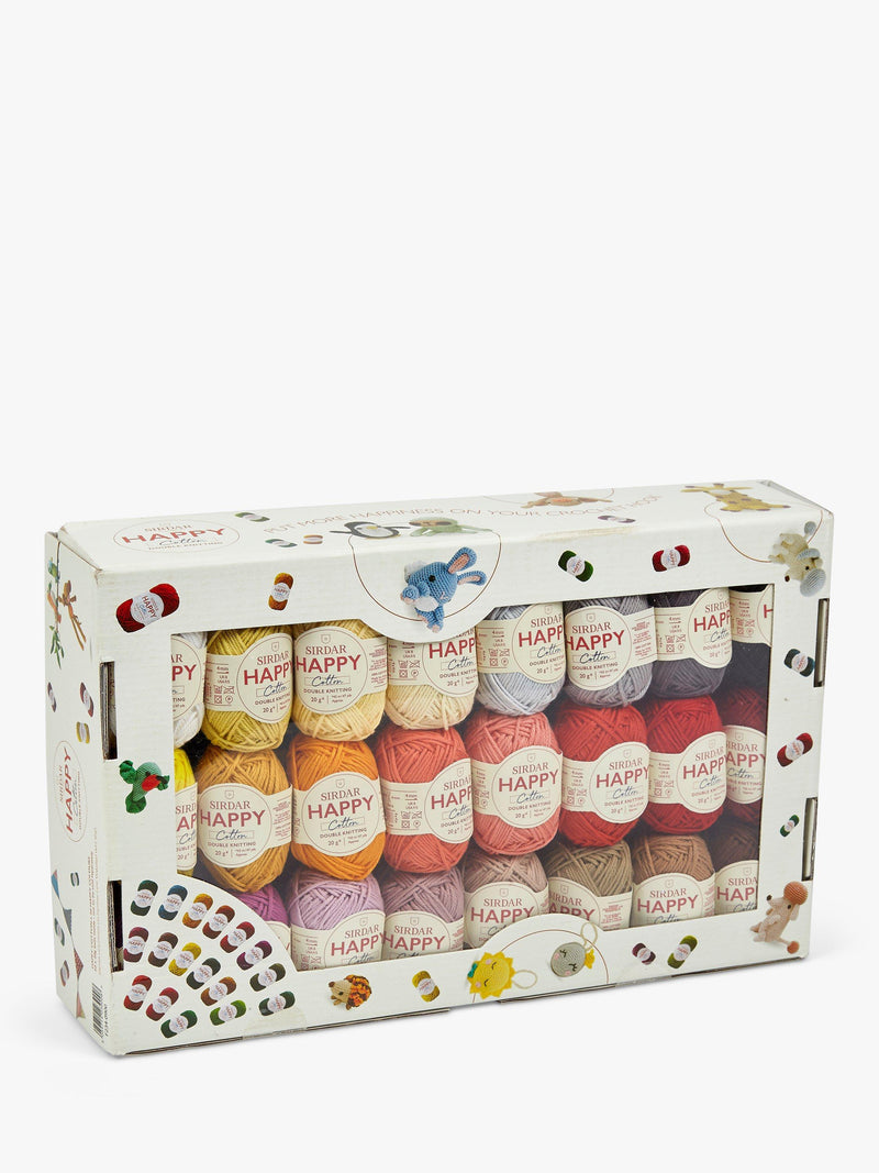 Sirdar Happy Colours Cotton DK yarn set 50x20g, UK version