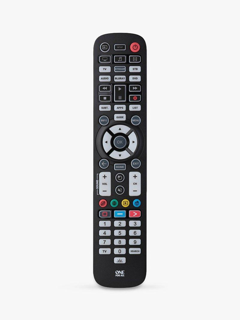 One For All Essential 6 antimicrobial remote control, UK version