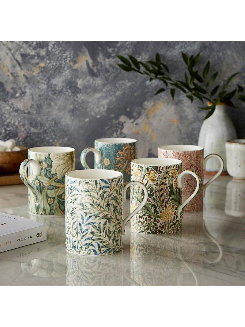 Morris & Co. Willow Boughs bone china mug 340ml, UK version