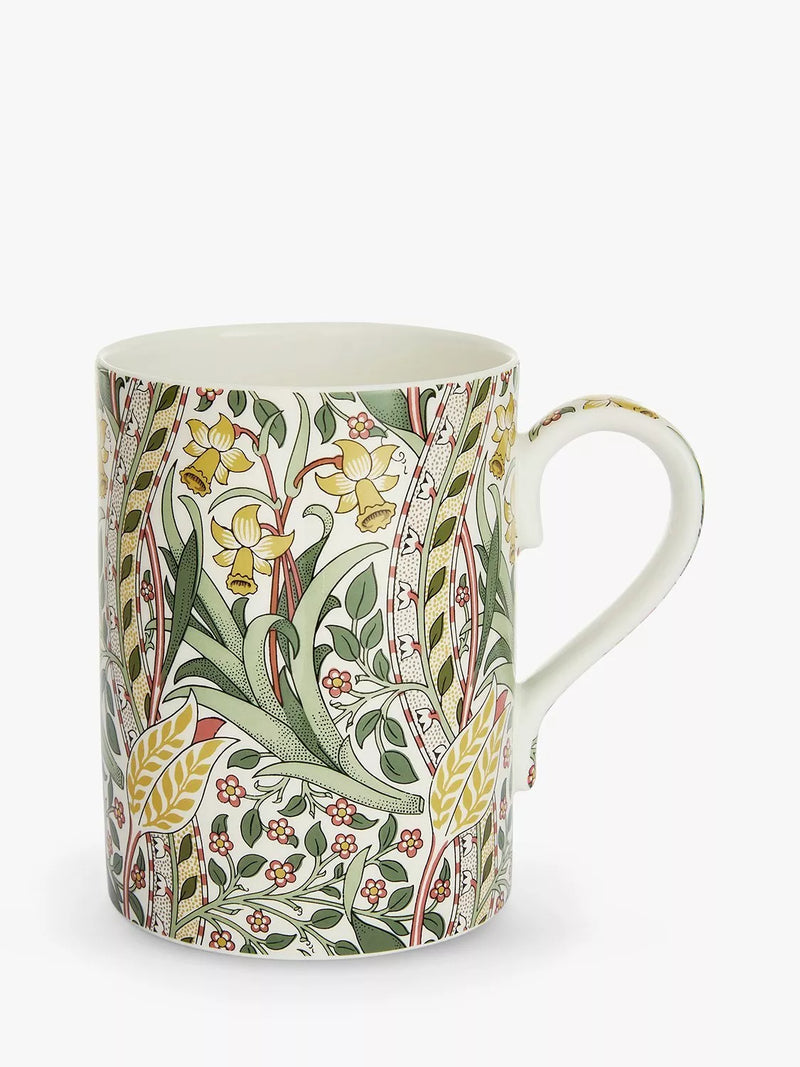 Morris & Co. Spode Daffodil bone china mug 340ml, imported from the UK