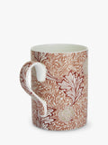 Morris & Co. Spode Apple bone china mug 340ml red multi - British product