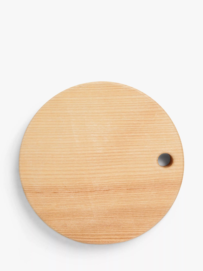 John Lewis ash wood round chopping board 20cm, UK version