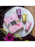Sara Miller Passion Flower and Frangipani hand cream gift set trio (British brand)