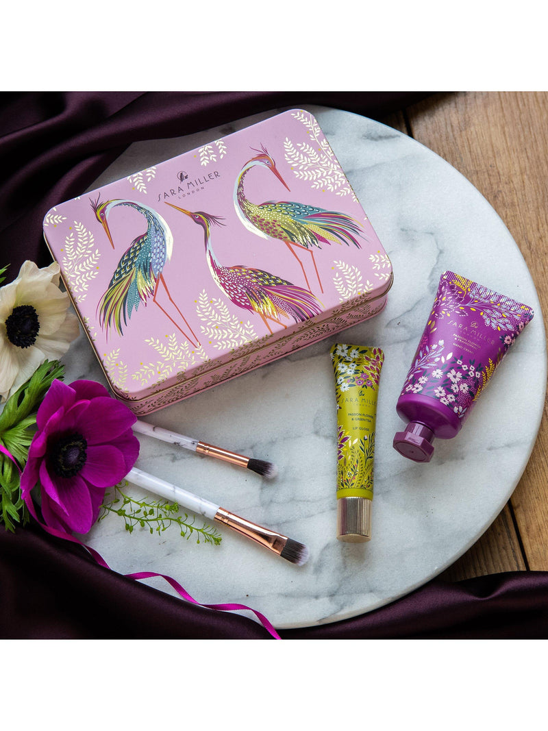 Sara Miller Tropical Birds hand cream and lip gloss gift set 50ml (British brand)