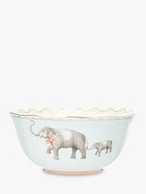 John Lewis Yvonne Ellen Elephant Fine China Serving Bowl, 25cm, Blue/Multi- Buy online at McGrocer