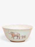 Yvonne Ellen blue multi elephant fine china serving bowl 25cm - British product