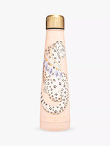 John Lewis Yvonne Ellen Leopard Stainless Steel Drinks Bottle Pink/Multi 400ml- Buy online at McGrocer