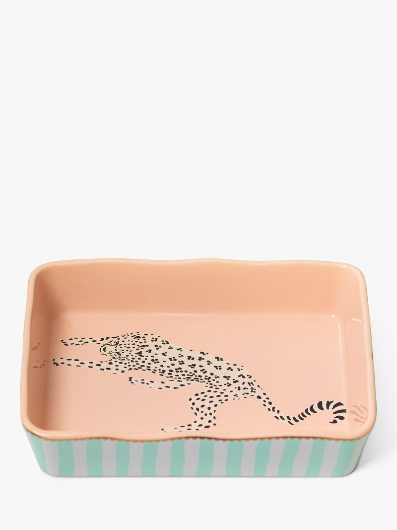 Yvonne Ellen Cheetah stoneware roaster 26cm (British brand)