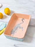 Yvonne Ellen Cheetah stoneware roaster 26cm (British brand)