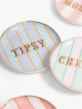 Yvonne Ellen stoneware coasters set of 4 assorted slogans - British product