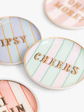 Yvonne Ellen stoneware coasters set of 4 assorted slogans - British product
