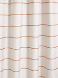 John Lewis textured horizontal stripe shower curtain caramel 180x180cm, imported from the UK