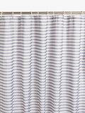 John Lewis textured seersucker horizontal stripe shower curtain in Thistle, UK version