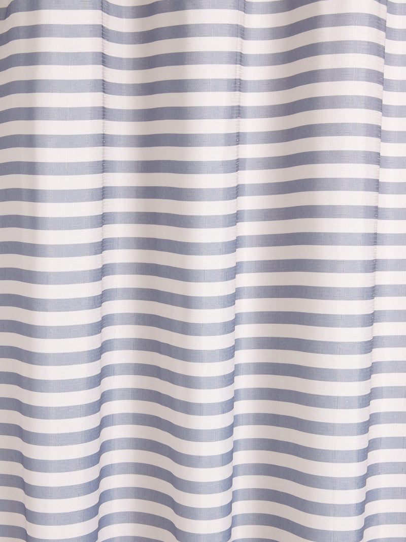 John Lewis textured seersucker horizontal stripe shower curtain in Thistle, UK version
