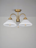 John Lewis Tula semi flush ceiling light matt antique brass, UK version