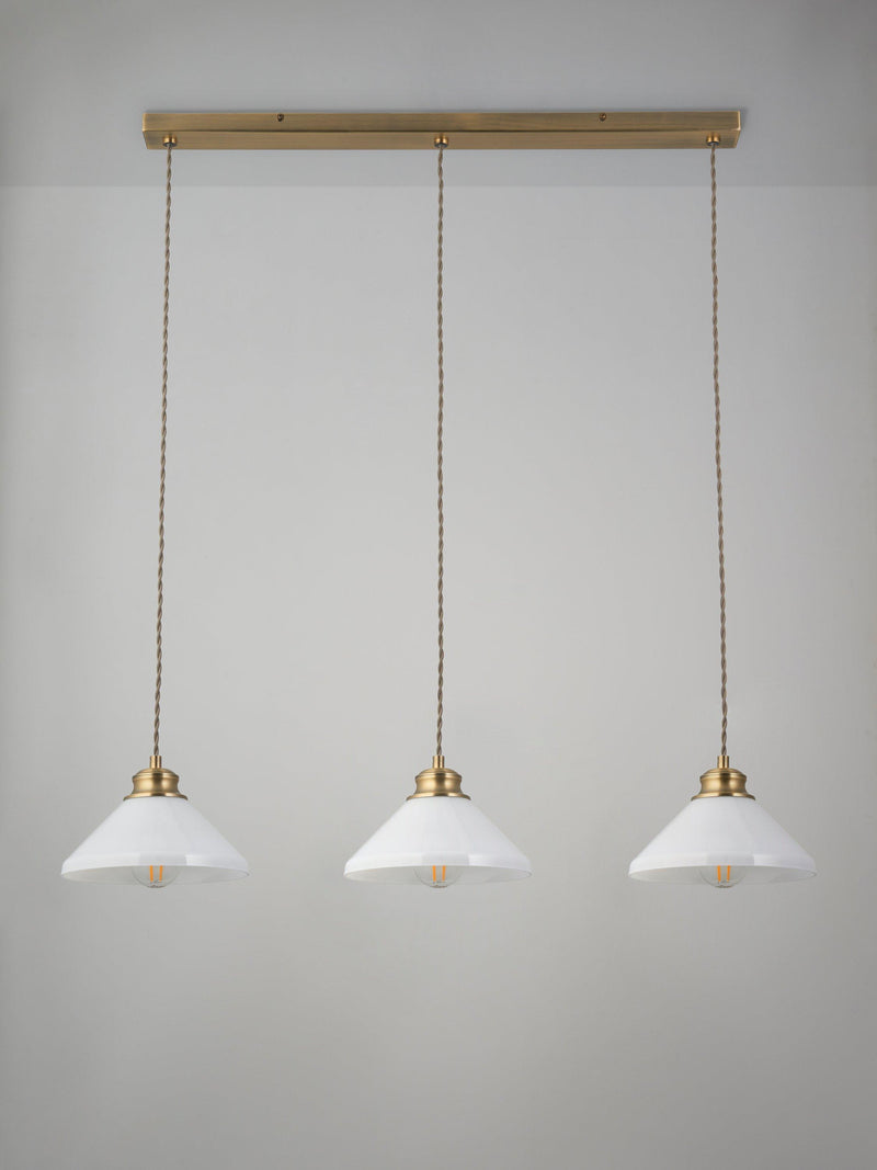 John Lewis Tula 3-arm ceiling light, antique finish - British product