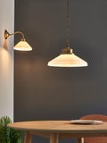 John Lewis Tula opaline wall light matt antique brass, UK version