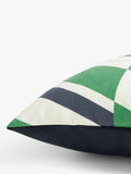 Mini Moderns P.L.U.T.O. cushion in Coach Emerald (British brand)