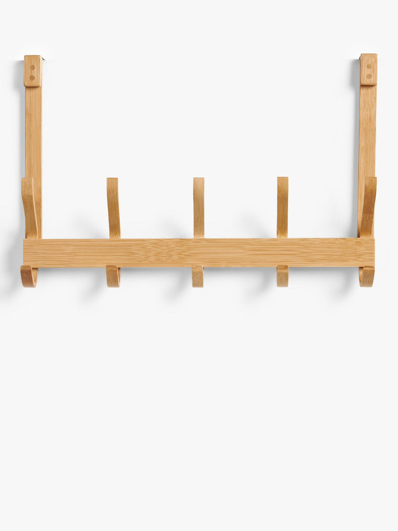 John Lewis over door rack 5 hooks natural - British product
