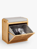 John Lewis bamboo shoe seat natural grey, imported from the UK