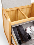 John Lewis bamboo shoe seat natural grey, imported from the UK