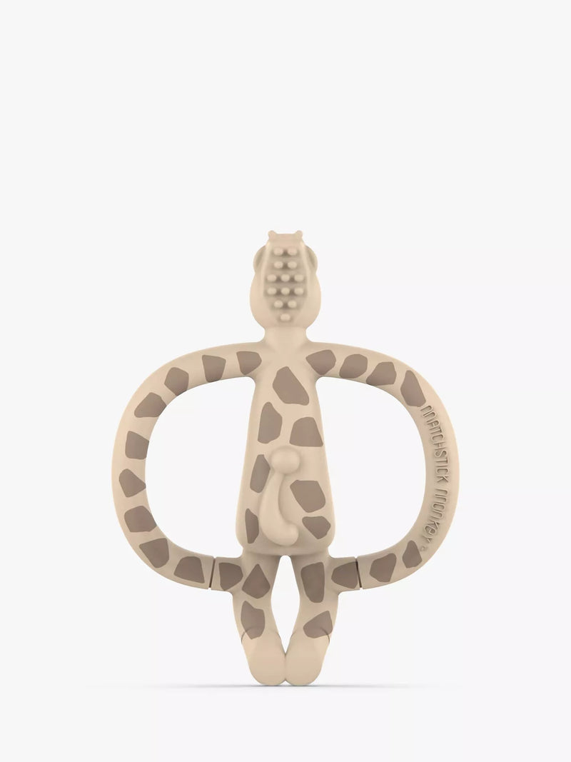 Matchstick Monkey beige giraffe teething toy with gel applicator - British product