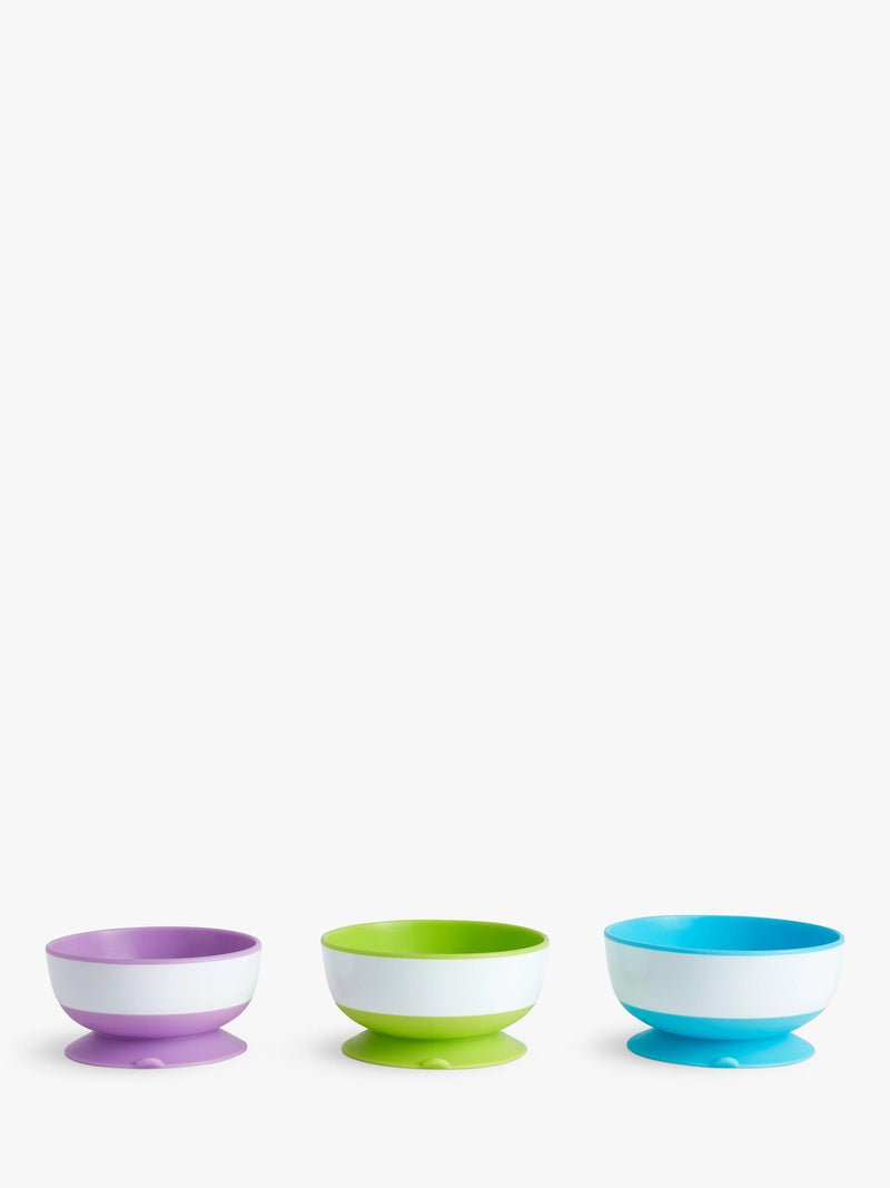 Munchkin suction bowl multi set of 3, imported from the UK