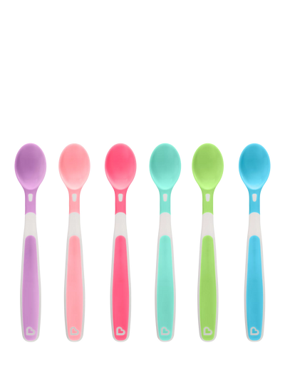 John Lewis Munchkin Soft Tip Infant Spoons Multi Set of 6 Infant Feeding Spoons- Buy online at McGrocer
