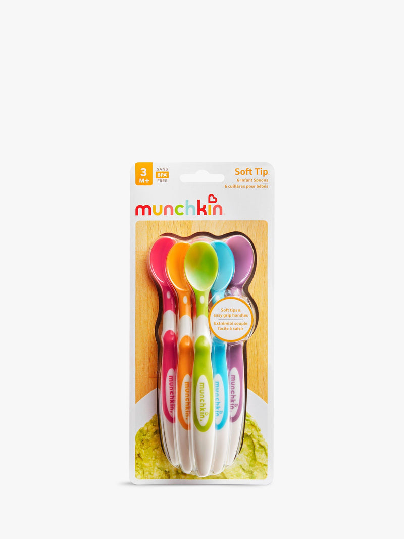 Munchkin Soft Tip Infant Spoons set of 6, imported from the UK