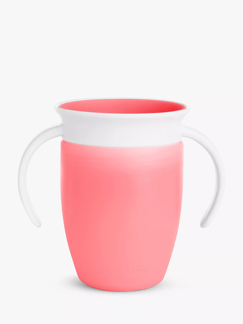 Munchkin Miracle 360 Degree Sippy Trainer Cup, 7oz - Pink