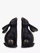 John Lewis Libra Interiors Hare Bookend Sculpture Set of 2 Metallic Bronze- Buy online at McGrocer