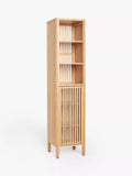 John Lewis slatted bathroom tallboy bamboo, imported from the UK