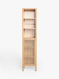 John Lewis slatted bathroom tallboy bamboo, imported from the UK