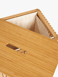 John Lewis slatted bathroom laundry bin bamboo (British brand)
