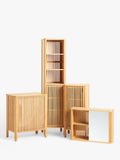 John Lewis slatted bathroom laundry bin bamboo (British brand)