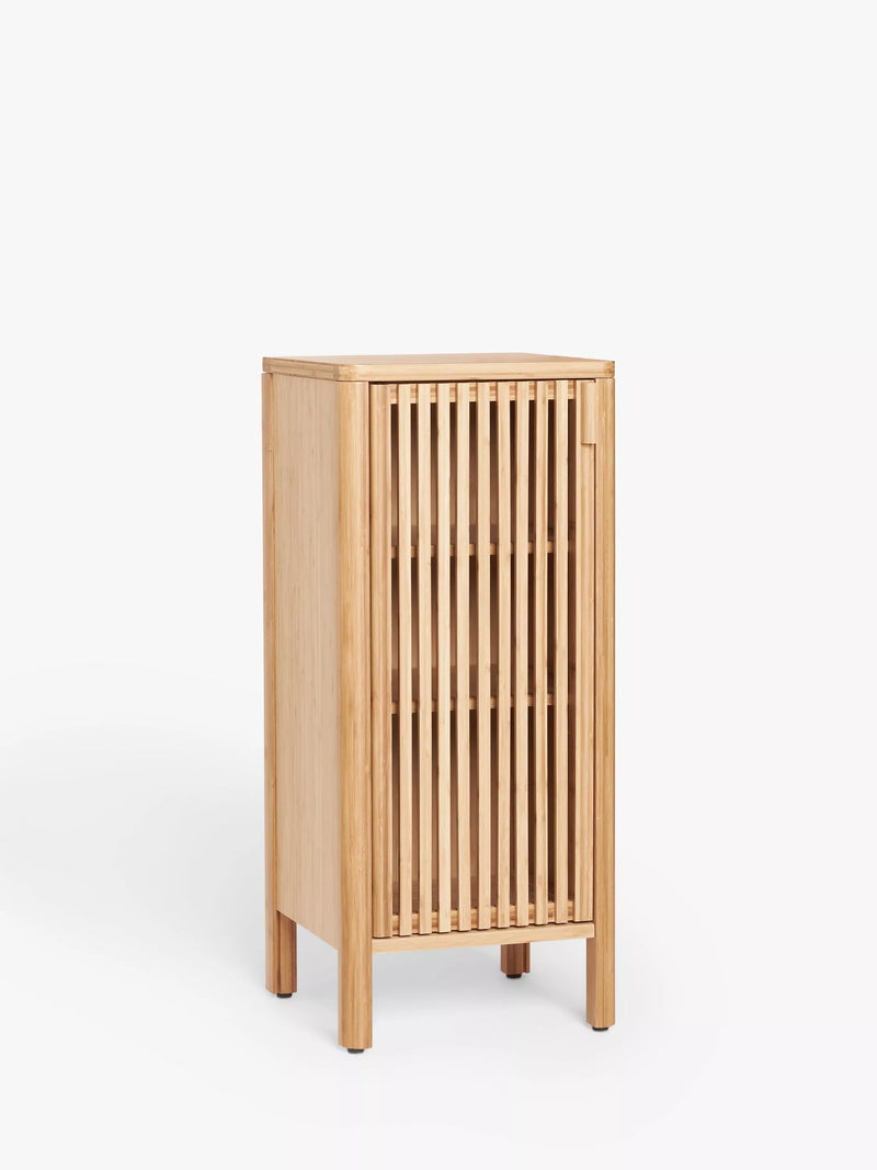 John Lewis Slatted Bathroom Cupboard H85xW36.4xD35cm, UK version