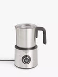 John Lewis milk frother in black and silver, imported from the UK